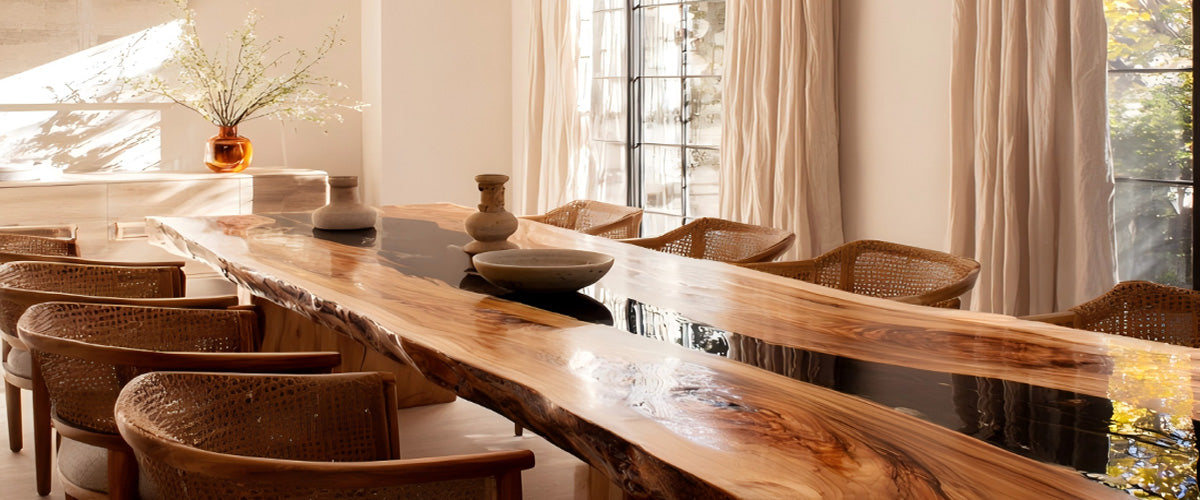 Are You Still Using a Regular Wooden Dining Table? Add Resin Art and Transform Your Dining Space!