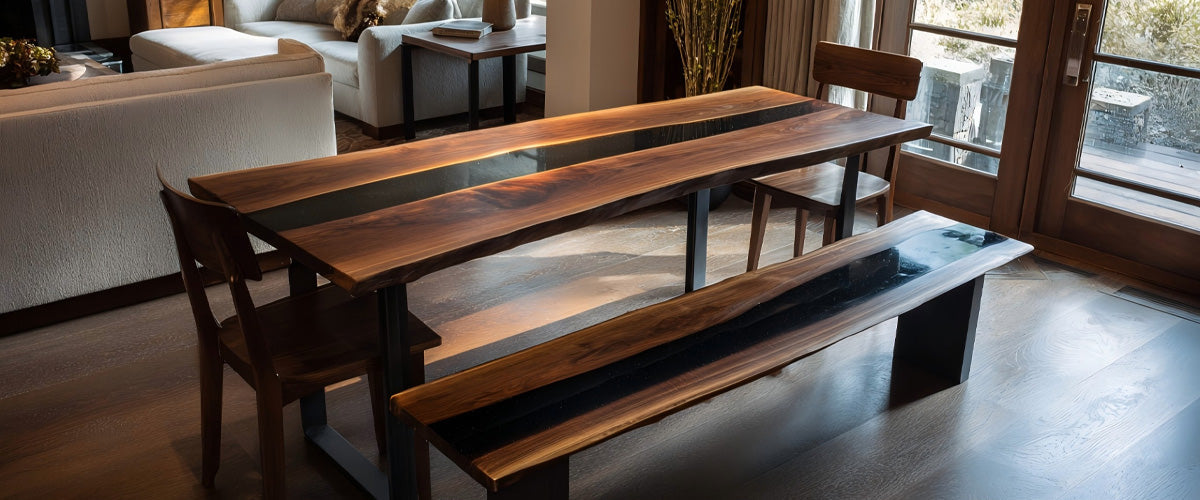 How Much Does A Custom Resin Wood Dining Table Cost In The US? (2025 P ...