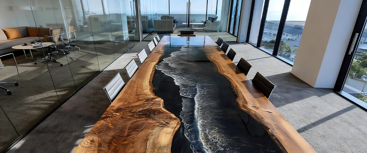 The Power of the Pivot: Transforming Corporate Hubs with Custom Epoxy Conference Tables