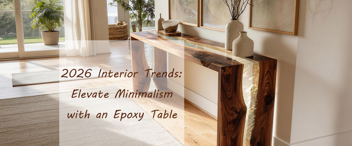 2026 Interior Trends: Elevate Minimalism with an Epoxy Table
