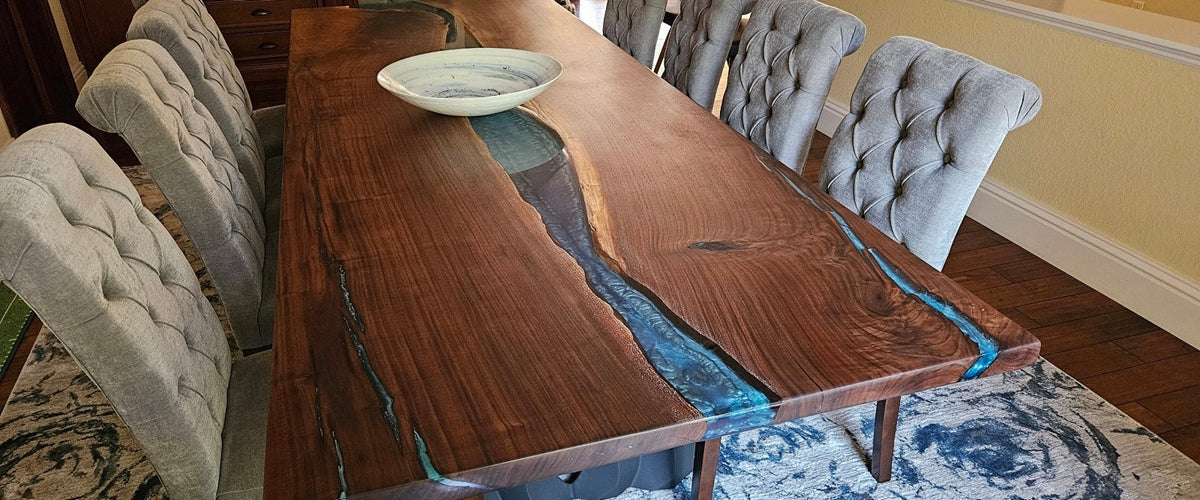 Epoxy River Dining Table