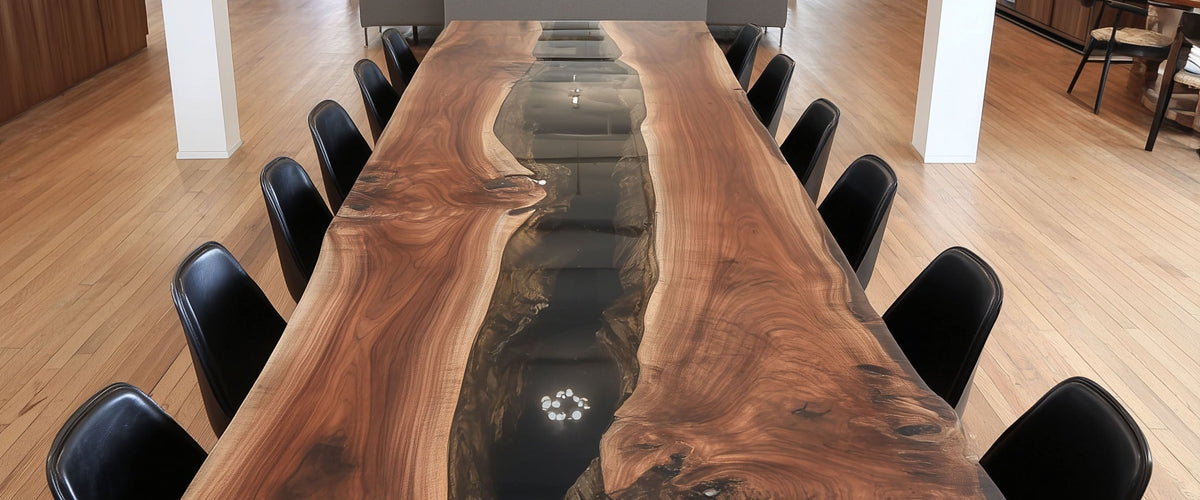 extra large epoxy conference table