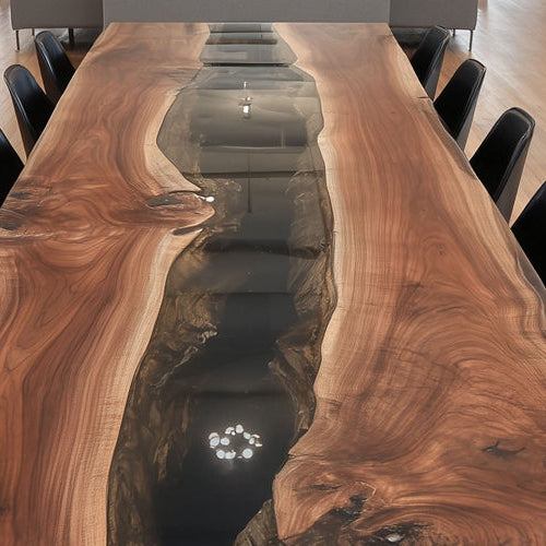 Extra Large Epoxy Conference Table Guide: Resin, UV & Wood