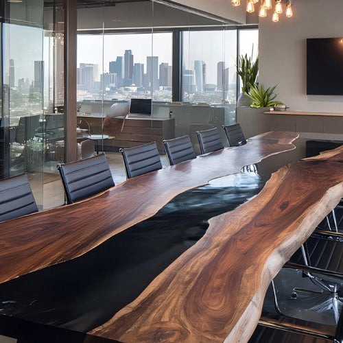 Redefining Your Conference Space: The Art and Craft of Epoxy Wood Tables