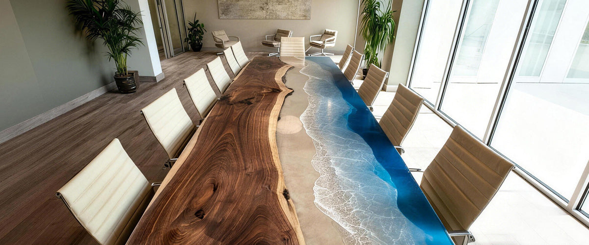 Where Craftsmanship Meets Function: Custom Epoxy Tables for Modern Businesses