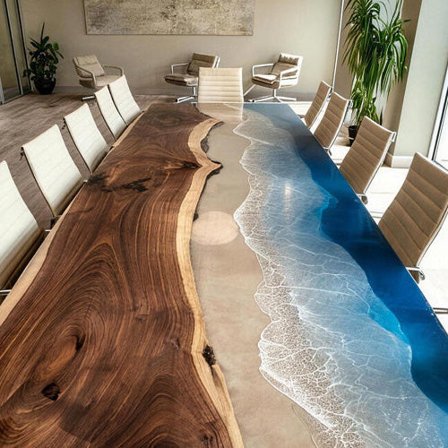Where Craftsmanship Meets Function: Custom Epoxy Tables for Modern Businesses