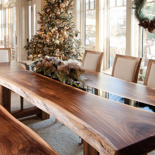 The Latest Trends in Handcrafted Solid Wood Furniture: Spotlight on Solid Table & Bench Sets