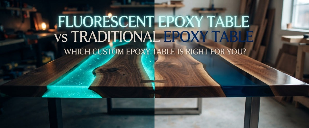 Fluorescent Epoxy Table vs Traditional Epoxy Table: Which Custom Epoxy Table Is Right for You?