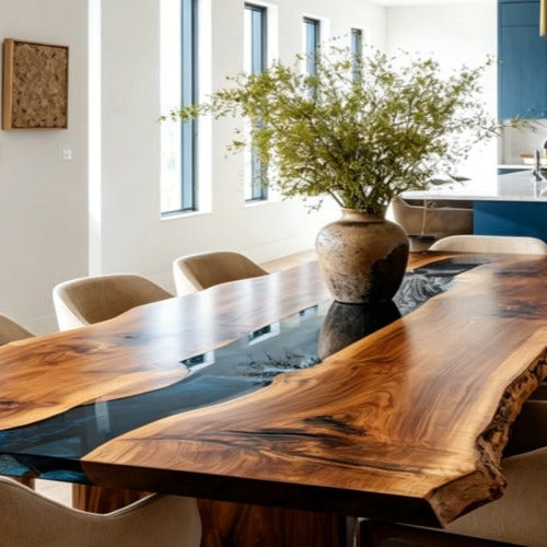 How to Customize a Live Edge Epoxy River Table Step by Step