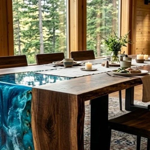 Custom Waterfall Dining Tables for Contemporary Interiors