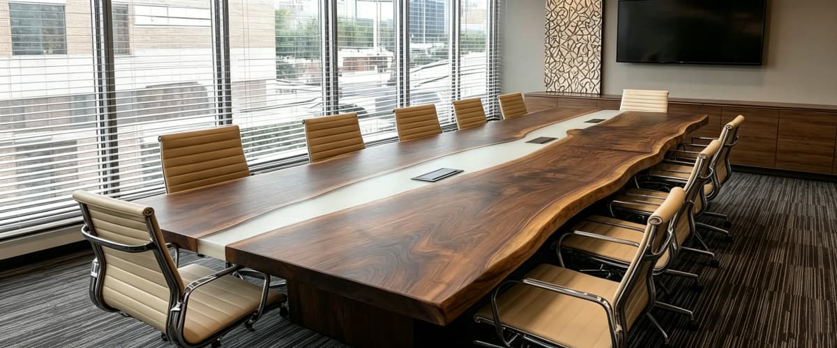 Epoxy Conference Table Size Guide for Office Planning