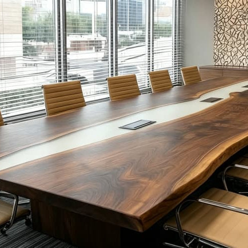 Epoxy Conference Table Size Guide for Office Planning