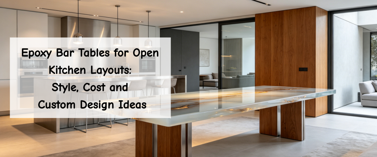 Epoxy Bar Tables for Open Kitchen Layouts: Style, Cost and Custom Design Ideas