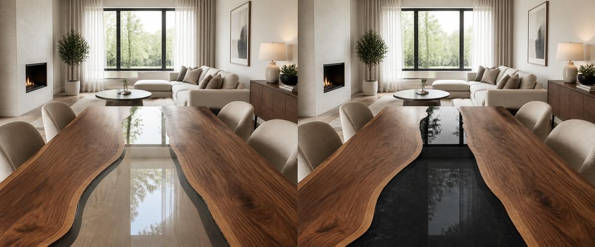 Clear Resin vs Dark Resin: Which Makes a Small Room Feel Larger?
