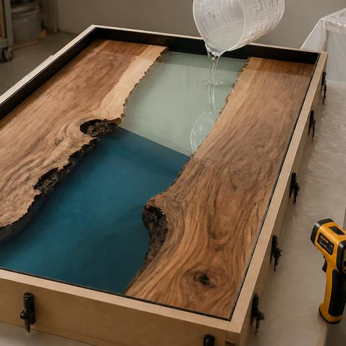 How to Prevent Bubbles in Epoxy River Table Casting