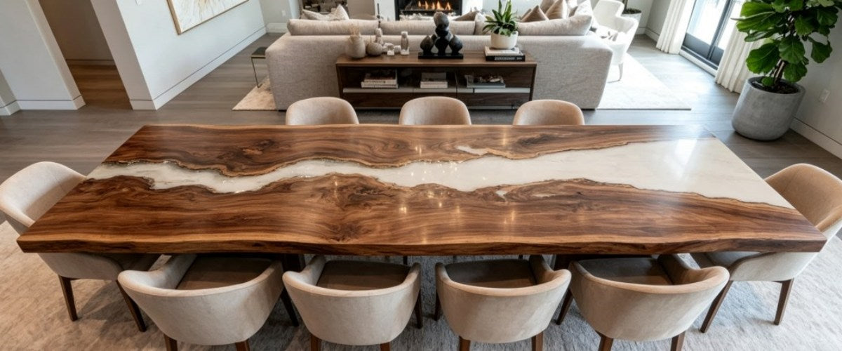 How to Choose the Best Epoxy River Dining Table for a Large Family