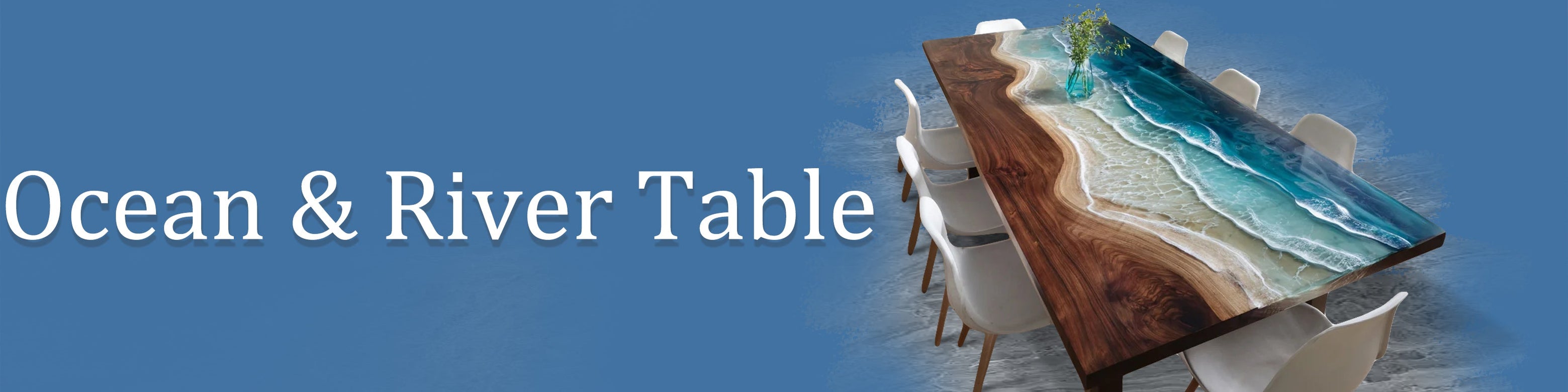 Custom Epoxy River Tables - Ocean Style Tables — Worldcustomtable