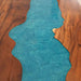 12-Person Walnut Epoxy Table in Modern Dining Room