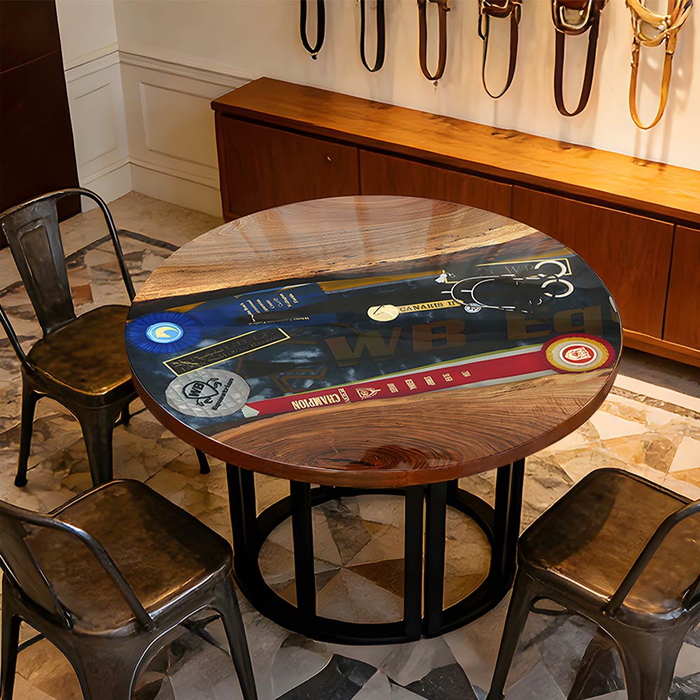 Sally’s Equestrian-Themed Coffee Table