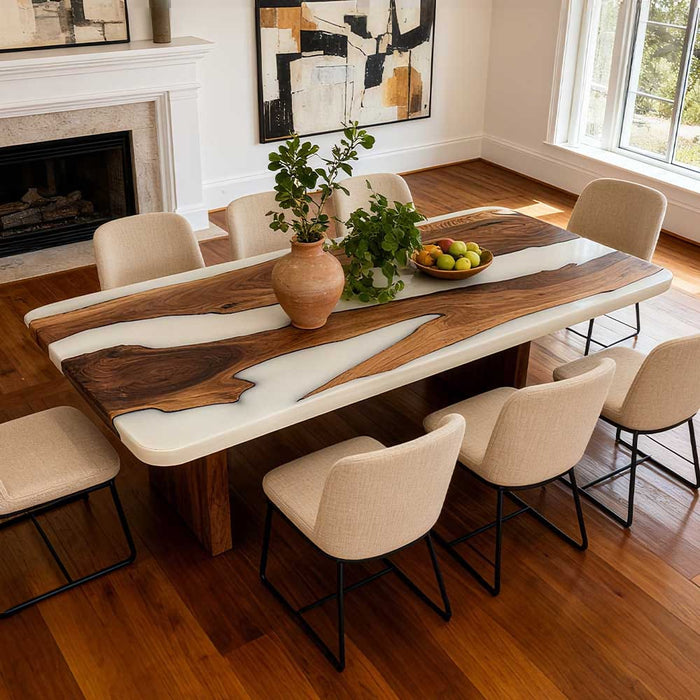 Custom Payment Link for Tom Webb - 40" W x 84" L Oval Black Walnut Epoxy Table