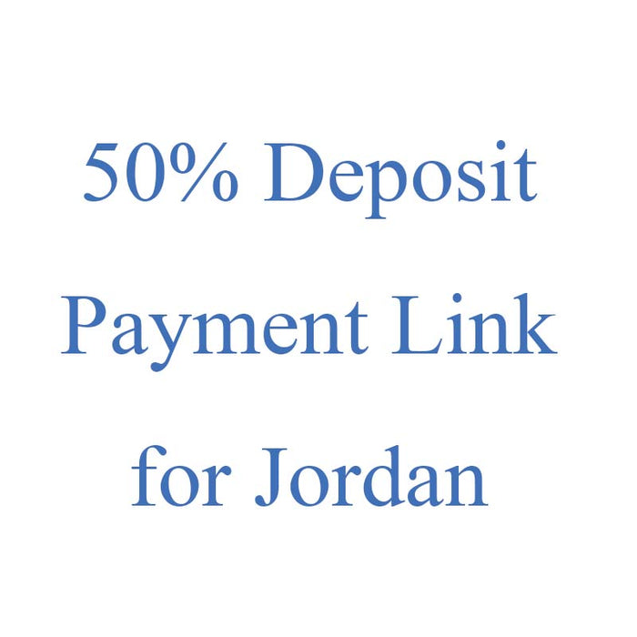 50% Deposit Payment Link for Jordan - 72” W x 200” L Black Walnut Epoxy Conference Table