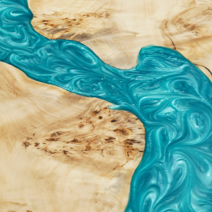 WCTR12 Custom Poplar Wooden Epoxy River Coffee Table