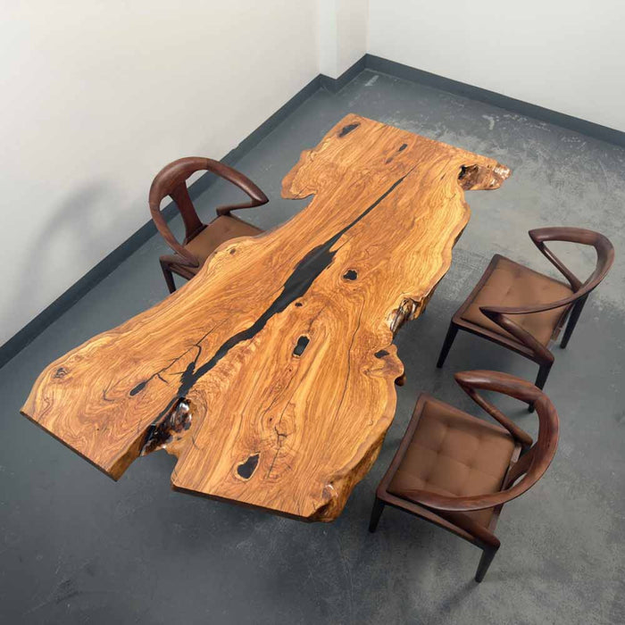 Pre-Order & In Stock Olive Irregular Solid Wood 6-Person Coffee Table – 85”L x 39”W – Delivery in 4–7 Weeks – S51