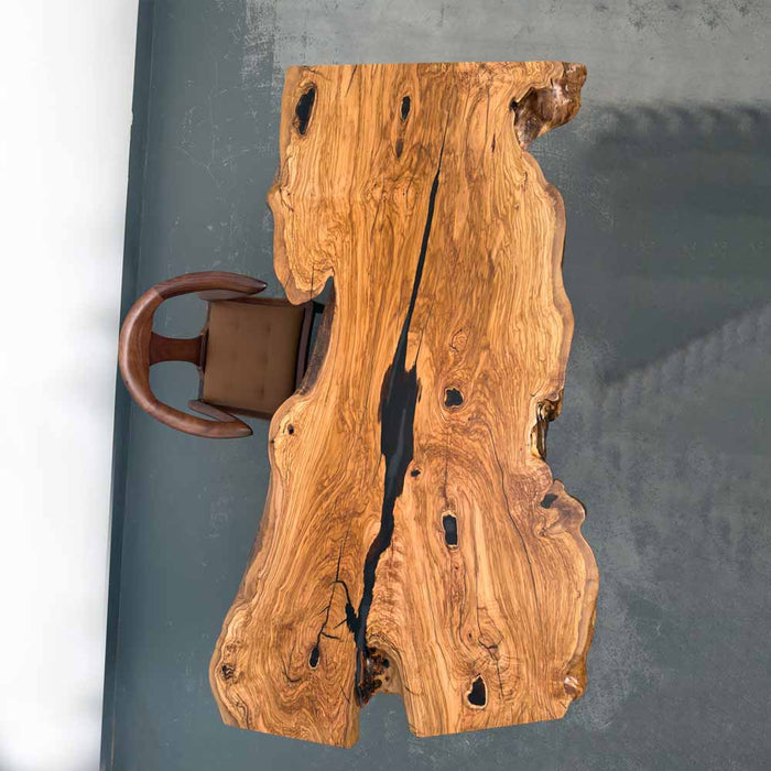 Pre-Order & In Stock Olive Irregular Solid Wood 6-Person Coffee Table – 85”L x 39”W – Delivery in 4–7 Weeks – S51