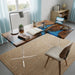 60 inch L shaped black walnut blue epoxy office desk