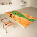 Custom Olive Wood Epoxy Dining Table for Dining Room