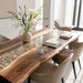 square wooden clear epoxy peeny table for dinning & living rooms in new york
