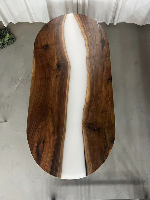 Balance Payment for Carrie - WCT1115 - 90''L×42''W Oval Walnut Epoxy Table