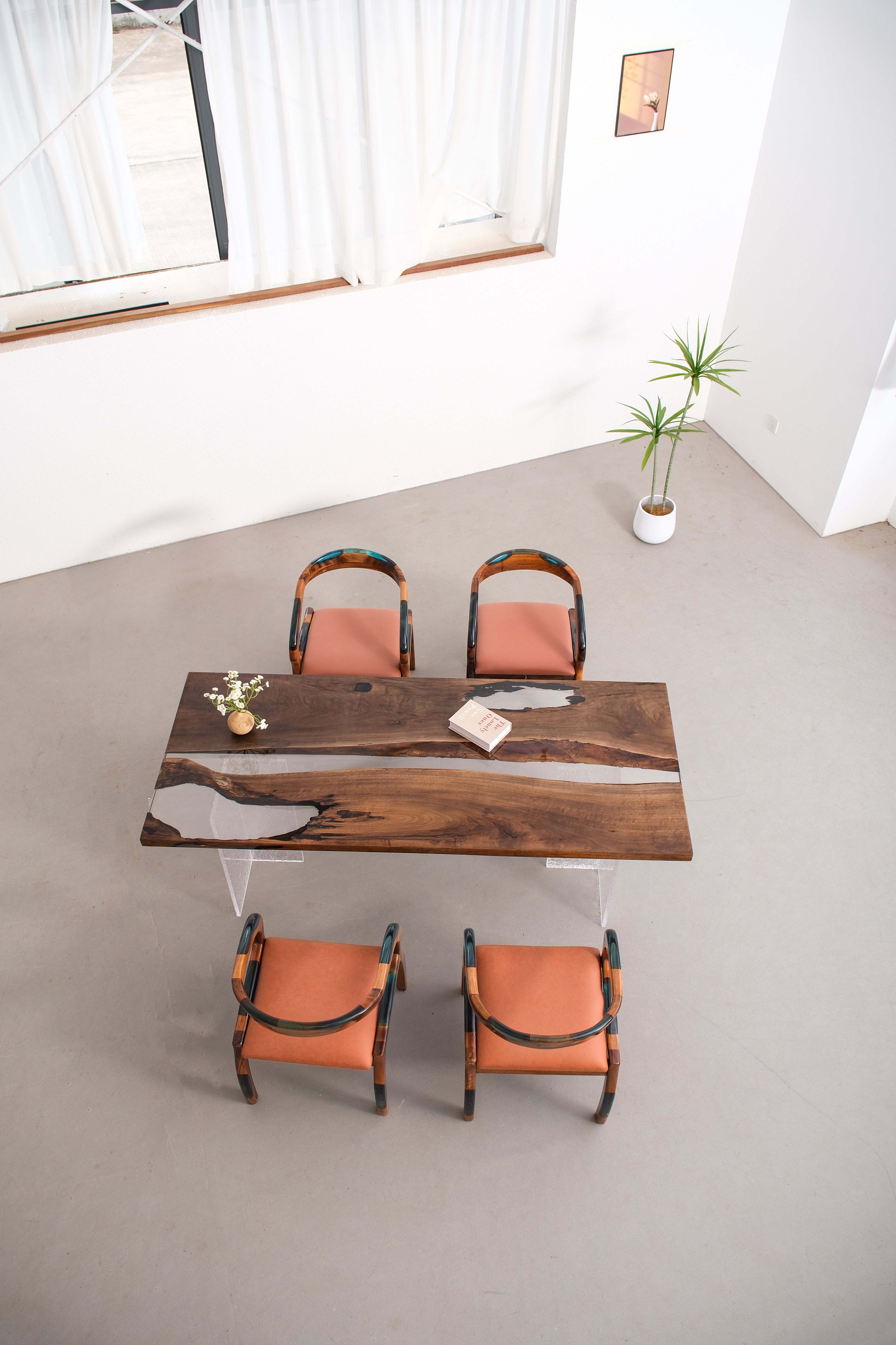 Black Walnut Epoxy Resin Table 