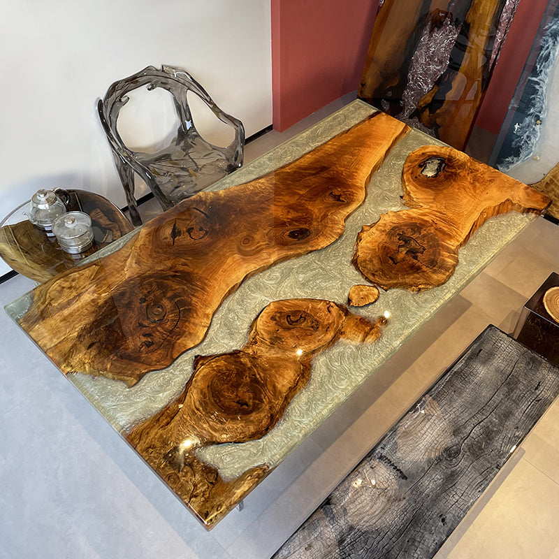 Black Walnut Luxury Epoxy Dining Table