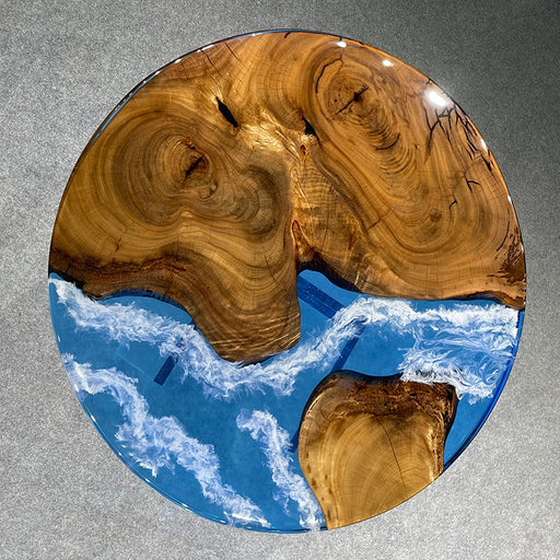Custom Blue Ocean Epoxy Coffee Table