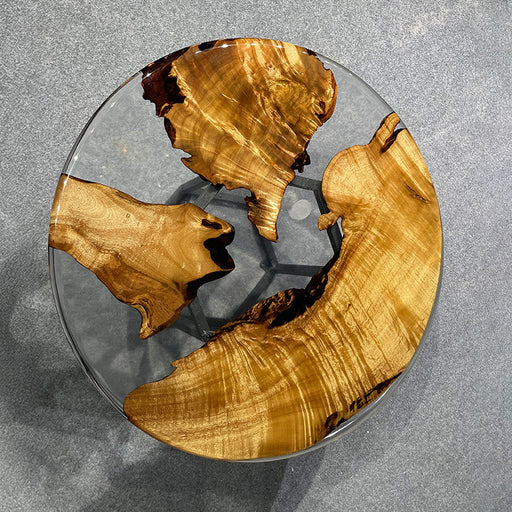 Custom Handmade Transparent Epoxy Coffee Table