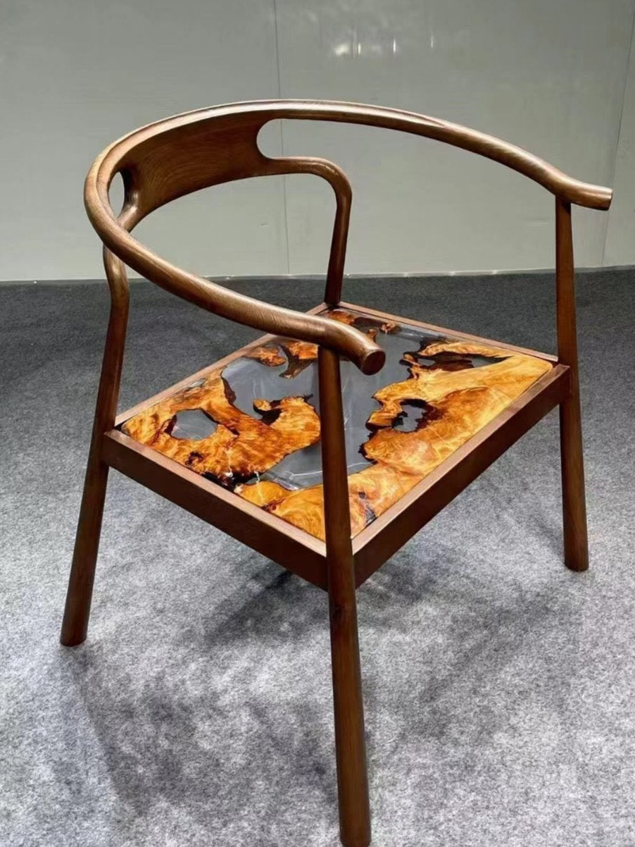 Custom Transparent Epoxy Resin Chair