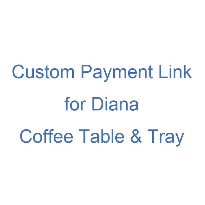 Custom Payment Link for Diana - Walnut Epoxy Coffee Table & Tray