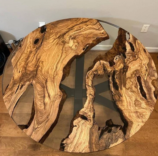 Custom Payment Link for Steve Perruzza - 60'' Round Olive Epoxy Table