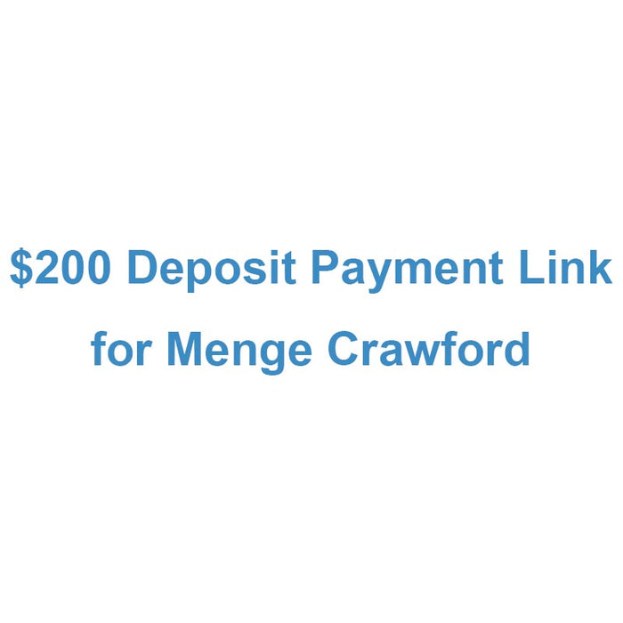 $200 Deposit Payment Link for Menge Crawford - 96” x 32” Walnut Epoxy Table