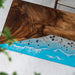 Myluxurytable Walnut Blue Ocean System Epoxy Table MLT-032