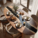 elegant epoxy dinning table for modern dinning & living spaces in new york