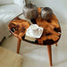 handcrafted olive wood epoxy coffee table for living rooms in chicago