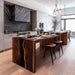 black walnut wood epoxy waterfall table for kitchens & dinning rooms in atlanta