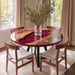 round wooden epoxy dinning & coffee table for modern homes in florida