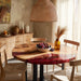 round wooden epoxy dinning & coffee table for living spaces in florida