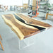 square walnut wood  epoxy resin table for dinning & living spaces in Pennsylvania
