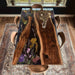 Live edge black walnut epoxy table designed for modern homes across the United States.