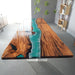 Walnut custom epoxy dinning table styled
