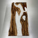 High-end black walnut table with elegant white swirl epoxy resin for Los Angeles dining spaces.